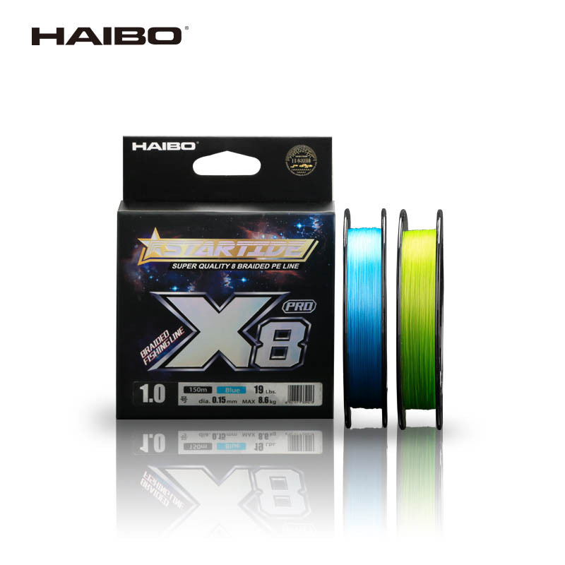 The Haibo Star Tide Pro PE line 8-brined lure fish line has a smooth main line and uses Japanese original silk Dalima fish line for long-distance casting Item Picture