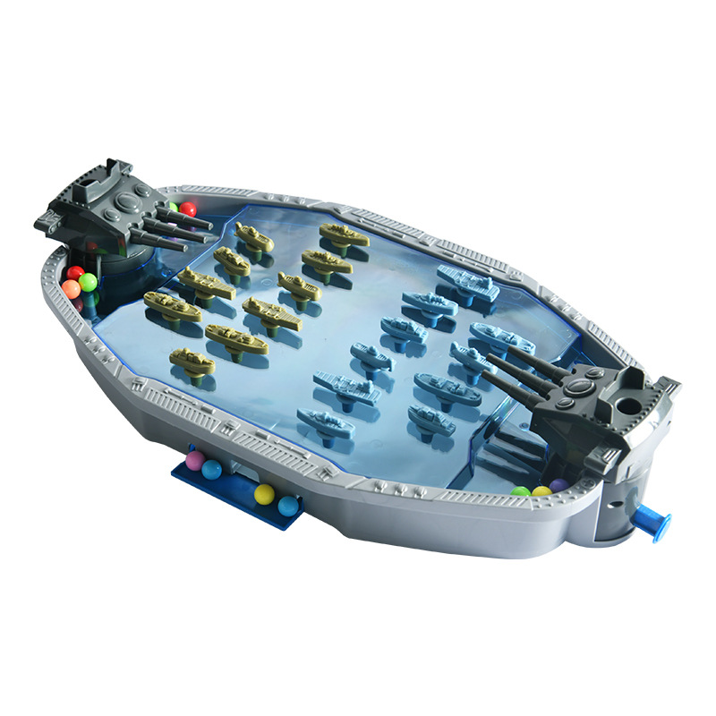 Cross-border new Navy dual sparring machine parent-child interactive game children's catapult bead educational toy Item Picture