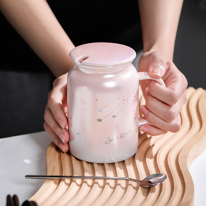 珠光釉陶瓷杯/陶瓷杯产品图