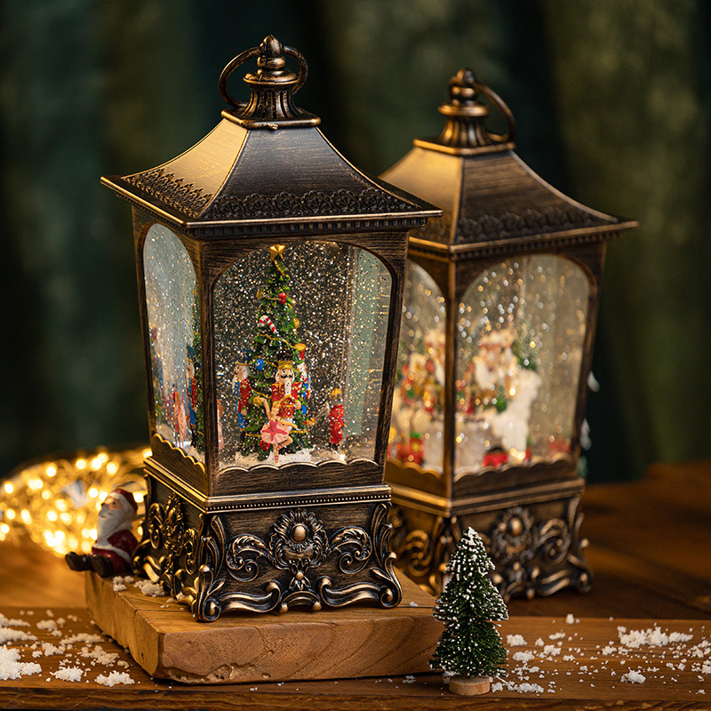 Christmas music box, music box, crystal ball, Santa Claus, snowfall figure-piece, rotating interior scene, birthday gift for children Application Scenario