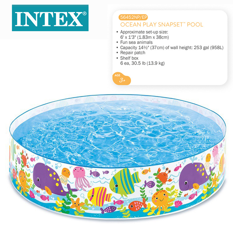 Intex56452 Ocean Park Hard Plastic Pool Non-Inflatable Pool Family Swimming Pool Non-Inflatable Children's Pool details Picture