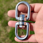 304不锈钢旋转环户外装备绳锁连接环登山扣环配件链条环扣 万向环