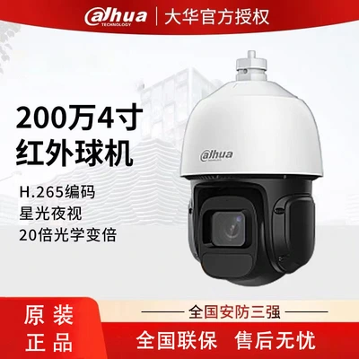 Dahua 4 inch 2 million 20 times infrared 100 meters network POE camera high speed ball machine DH-SD4D220-DP thumbnail