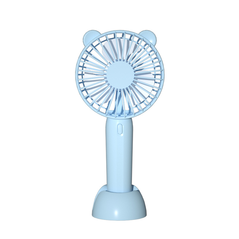 New Handheld Small Fan Desktop Cartoon Outdoor Portable Handheld Usb Charging Mini Small Fan Fan Wholesale Item Picture
