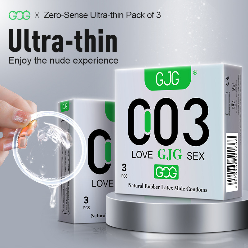 English 003 Condom 3 sets of foreign trade adult products UK order Condom ZAYC- English condom 3 sets of silver condom