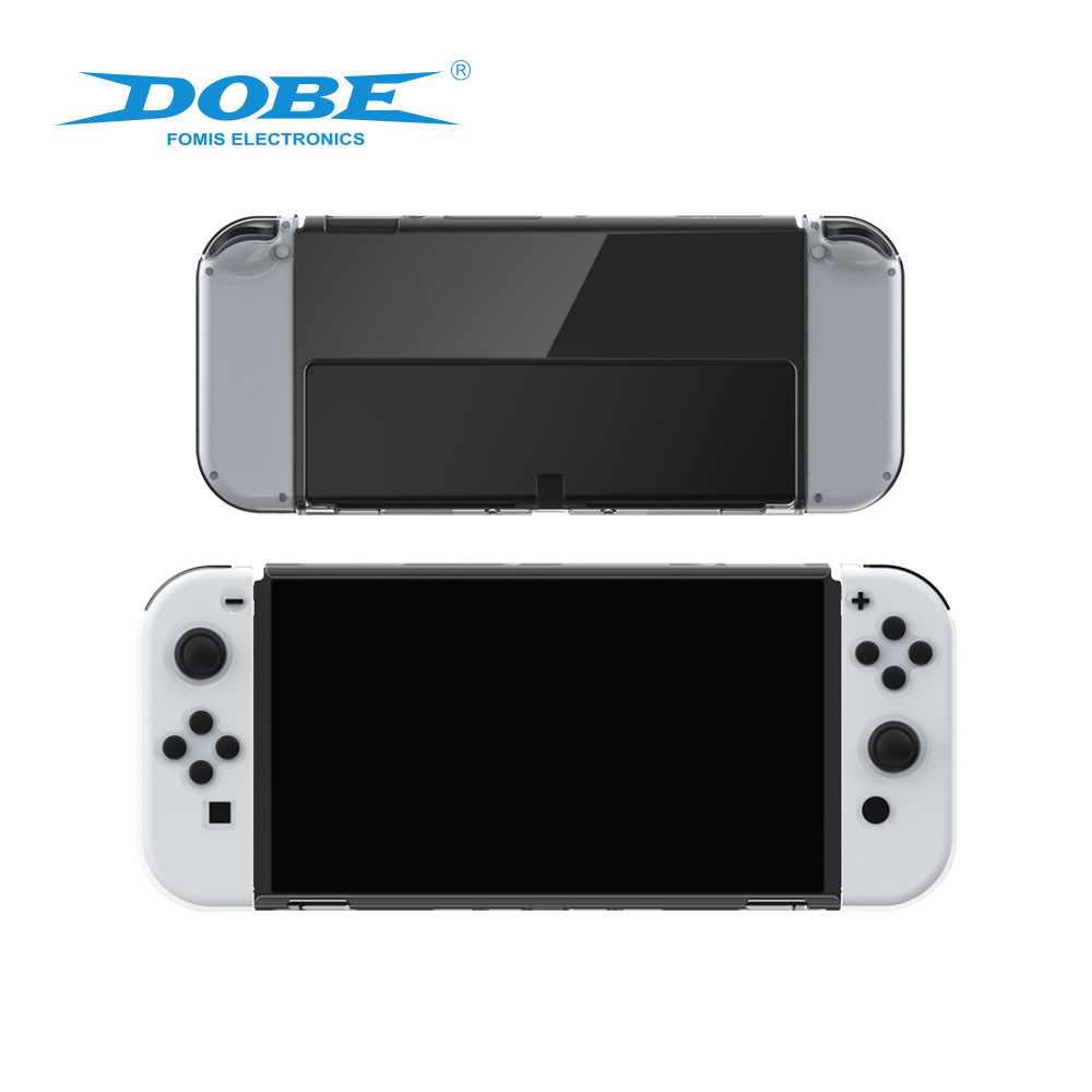 Switch Oled console transparent crystal case, OLED left and right controller TPU case + console PC protective case set Specification image