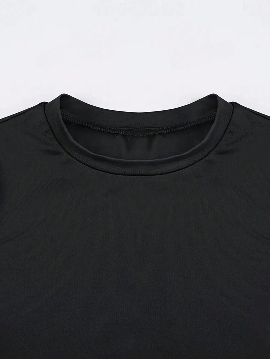 2026 amazon temu hiyin estilo europeo y americano explosión color sólido cuello redondo básico manga corta estilo corto camiseta transfronteriza comercio exterior mujeres pic 11
