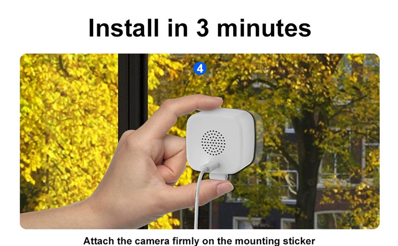 وتوزع كاميرات المراقبة النافذة الجديدة (WIFI)، هاتف WIFI) عن بعد 1080P، آلة تصوير فيديو تعمل بالأشعة دون الحمراء تعمل بالأشعة دون الحمراء pic 1