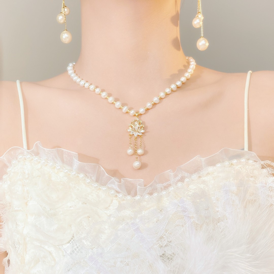 步步生莲珍珠细节图