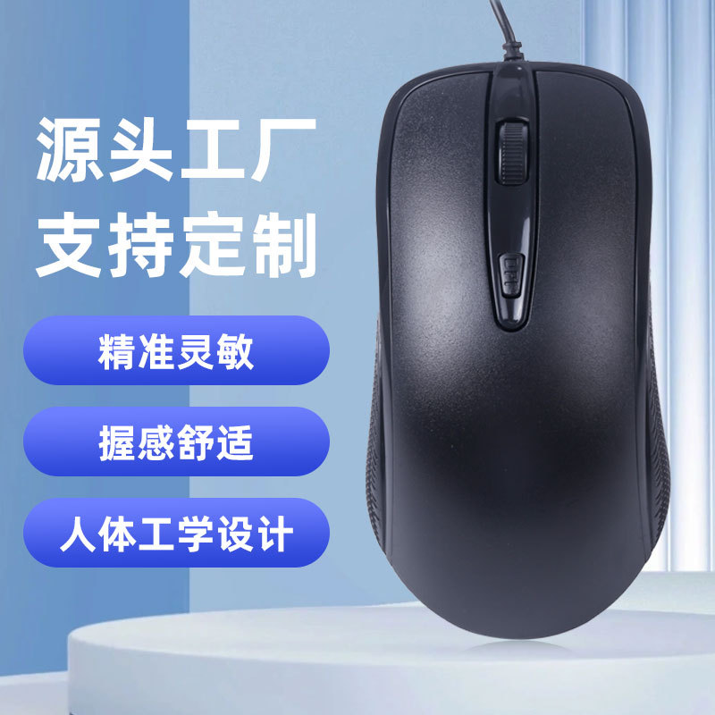 Wired Mouse With Optical And Electrical Usb Interface, Small And Thin Model, Suitable For Desktop Notebook Computer Direct Sales And Wholesale Mouse
