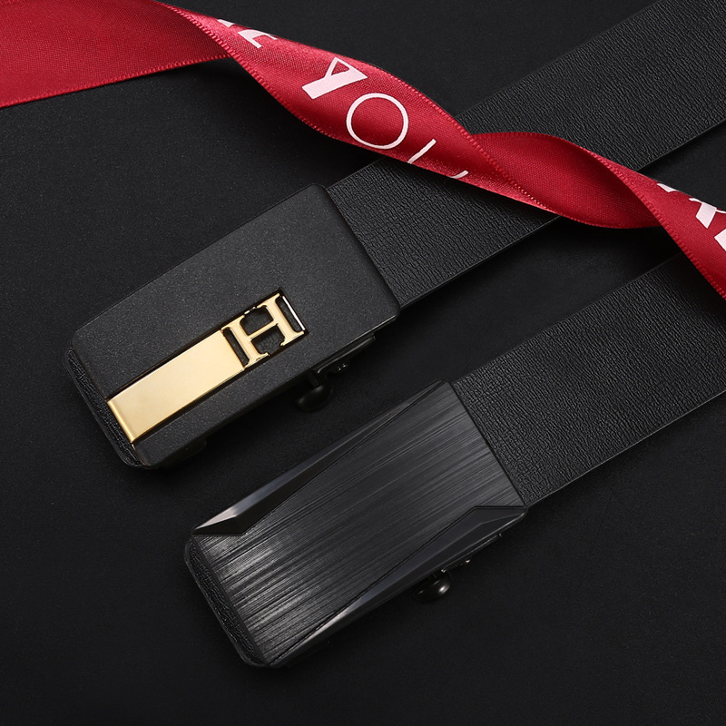 Stall Belt Men 94 Lines Inside Wear Toothless Automatic Buckle Belt Fashion All Commercial Aviation Belts Wholesale Specification drawing