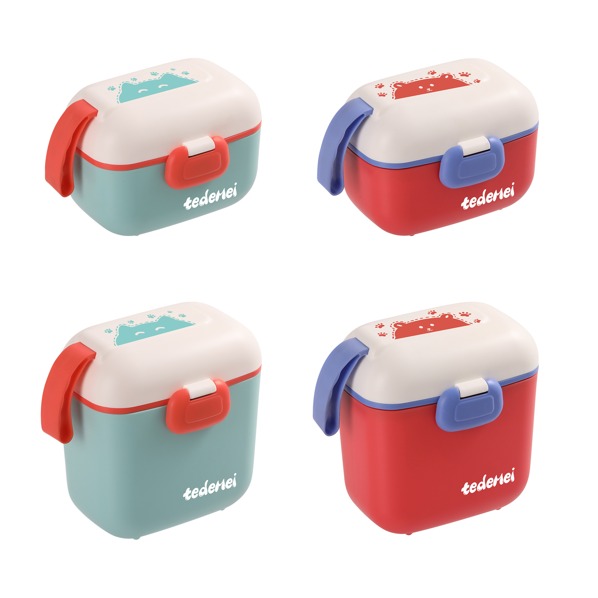 High-appearance-level factory wholesale infant formula boxes, portable hand-held sealed moisture-proof packaging boxes for going out, rice powder boxes, and complementary food Item Picture