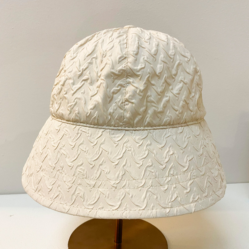 Summer New Japanese All Sunscreen Breathable Fisherman Hat Solid Color Simple Sun Hat Ladies Shopping Hat Wholesale details Picture