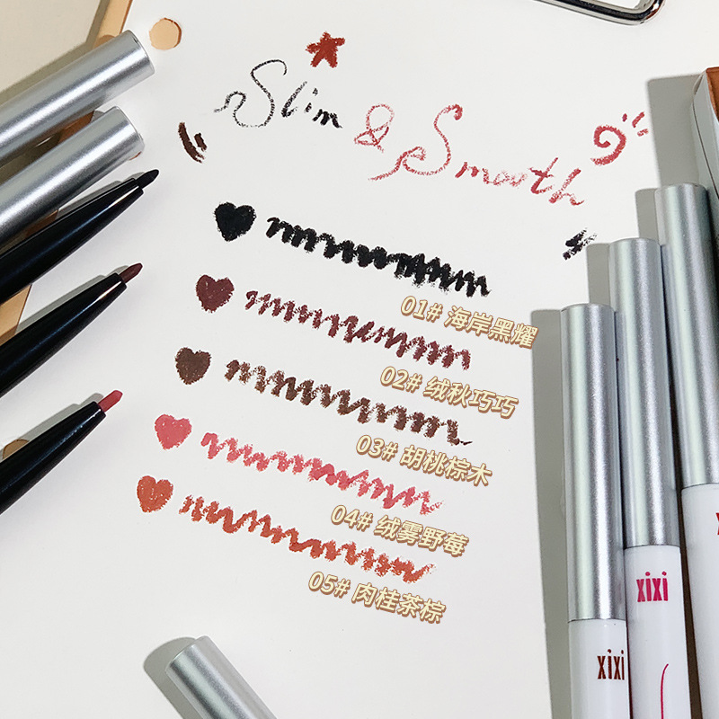 xixi's fine, smooth and waterproof eyeliner gel pen is extremely fine, long-lasting, waterproof and does not smudge. It's a pseudo-natural colored eyeliner pen Application Scenario