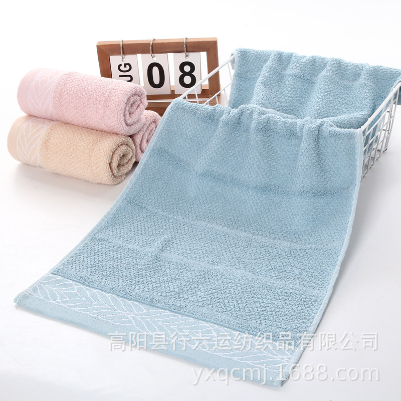 Cotton Thickened Household Adult Towel Plain Color Break Willow Soft Absorbent Face Towel Gift Box Wholesale details Picture