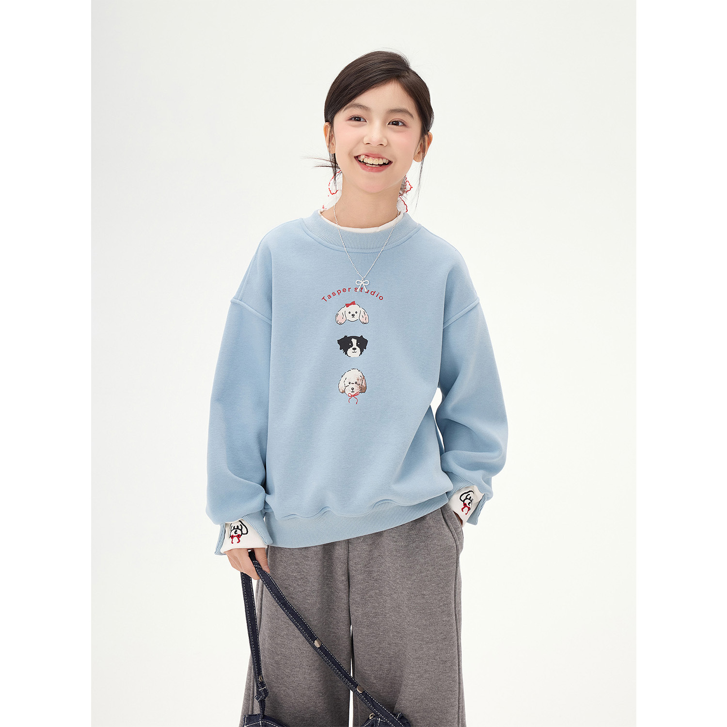 童装女童短袖韩版/童装/童装女童短/大童秋冬季卫衣/男童秋冬季保暖套装产品图