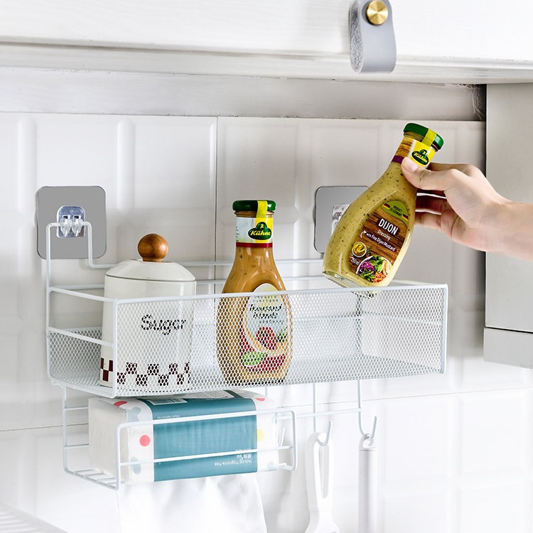 Perforation-Free Bathroom Storage Shelf Dorm Bathroom Good Kitchen Wall Storage Shelf Item Picture