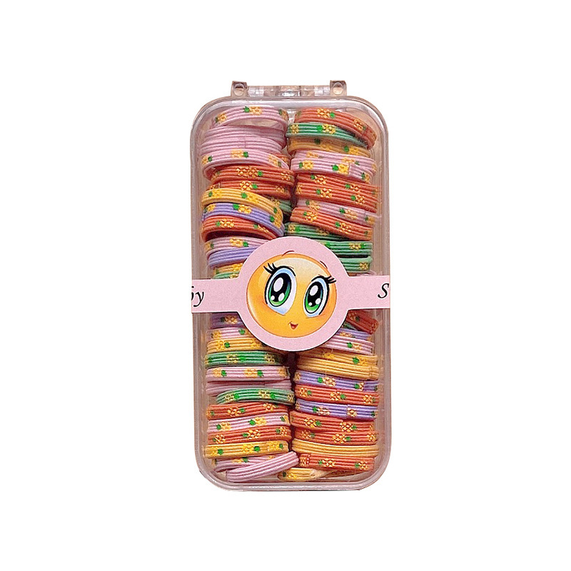 Child rubber band tie hair girls do not hurt hair elasticity is not easy to break the small Korean version of hair rope Korean baby hair rope Item Picture