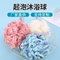 Bath ball manufacturer large lace bath flower bubble flower children scrub bath bath ball scrub bath magic rub mud bath ball