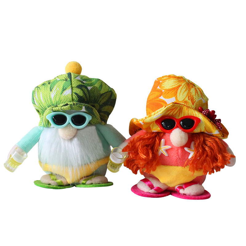 Hong Kong Love cute dwarf beach doll seaside bikini no face old doll creative doll decoration Item Picture