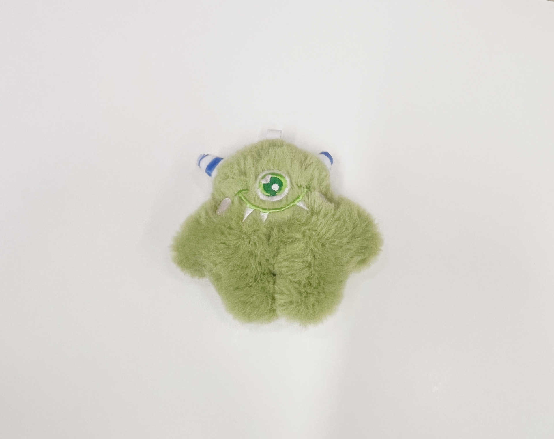 Plush Snow Monster Accessories Diy Cyclops Big Mouth Monster Key Pendant Mobile Phone Diy Accessories Materials Application Scenario