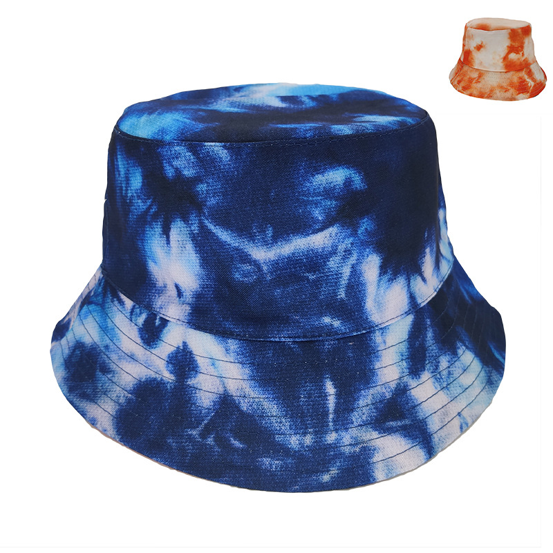 Double-sided tie-dyed fisherman hats for foreign trade, fashionable trend for men and women, double-sided basin hats, outdoor casual sun hats for spring and summer Application Scenario