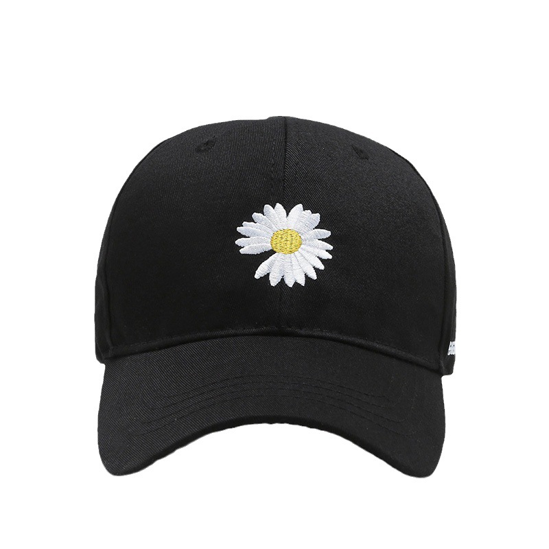 Hat Female Korean Version Of The Trend Brand Network Red Duck Hat Spring Summer Shade Outdoor Embroidered Small Daisy Men's Baseball Cap Item Picture
