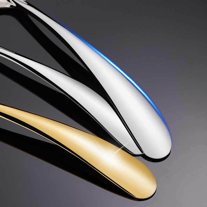 304 Stainless Steel Flat Spoon Creative Long Handle Square Spoon Thickened Spoon Korean Student Tableware Dessert Spoon Application Scenario