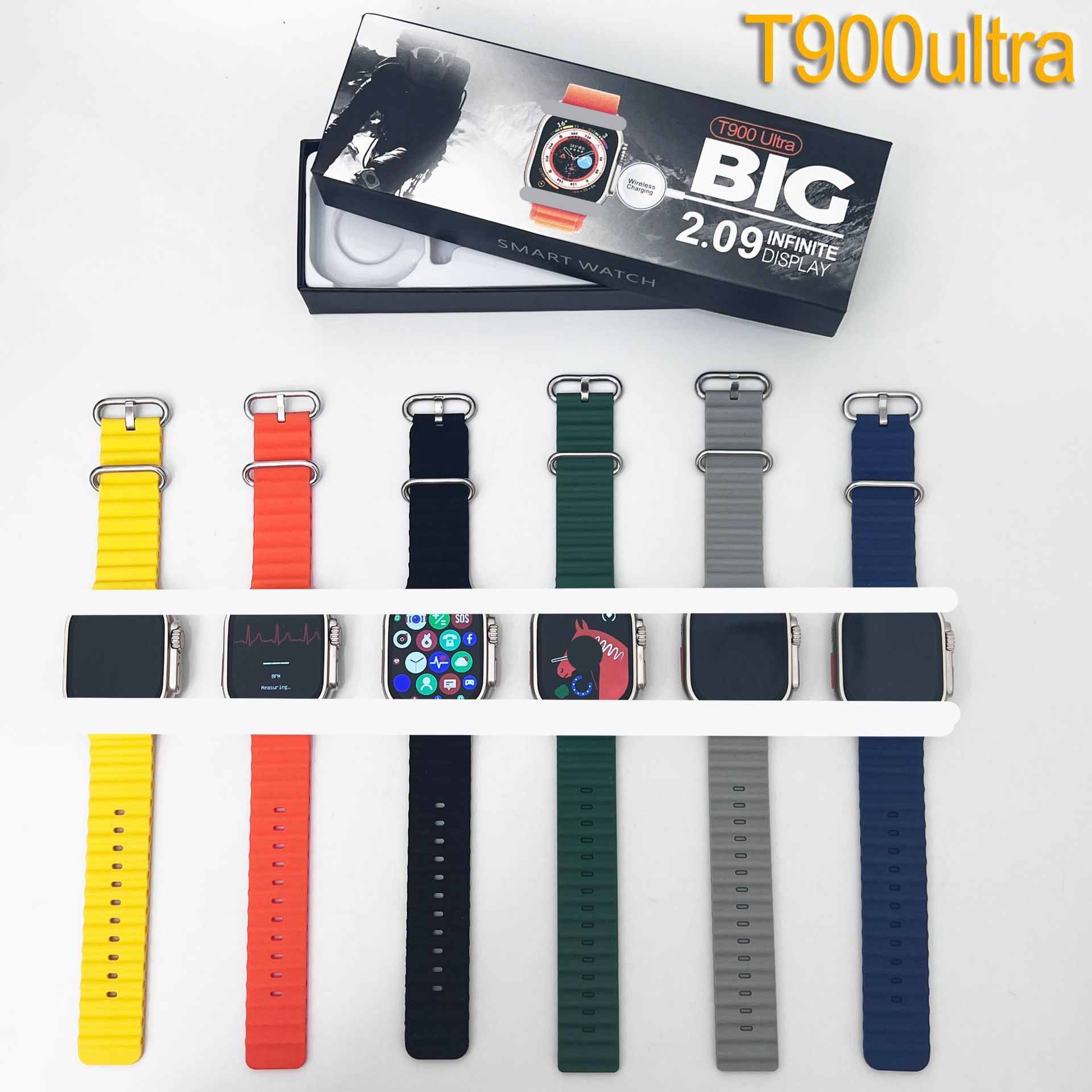 C800Ultra smartwatch, T800Ultra wireless charging, Bluetooth call, heart rate and blood pressure measurement sports watch Application Scenario