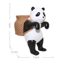 Creative cute crate Panda pen holder girl heart funny student office stationery crate panda hanging computer pen holder Cartoon crate pig Shiba Inu Husky pen holder