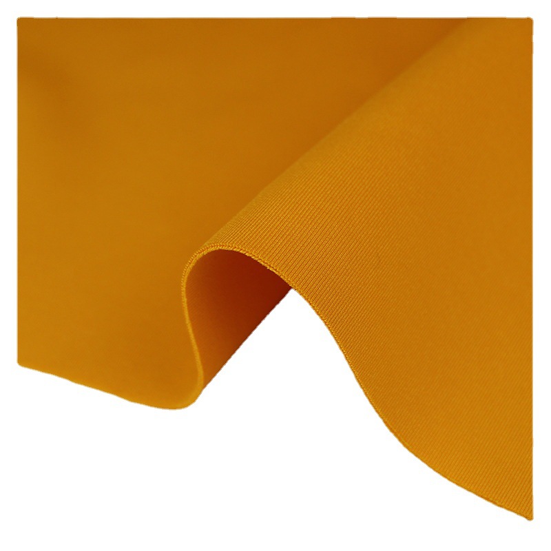 All-polyester elastic health fabric, South Korean silk spandex plain weave student school uniform sports fabric, elastic health fabric Item Picture