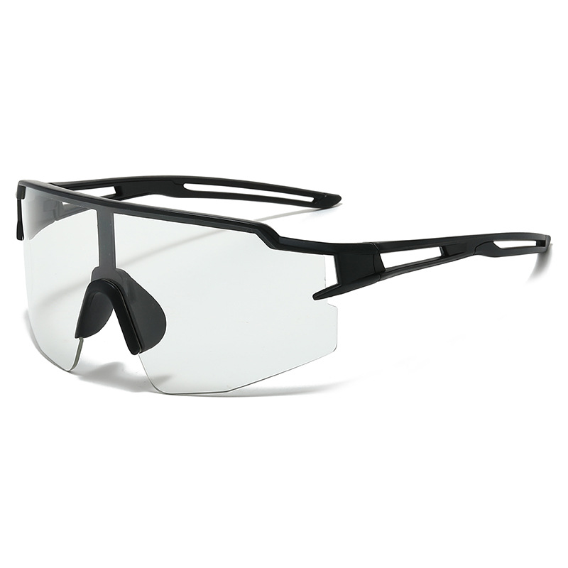 1804 new sports glasses, sunglasses, fashionable polarized and colorful cycling glasses, men's one-piece sunglasses, outdoor sunglasses Item Picture