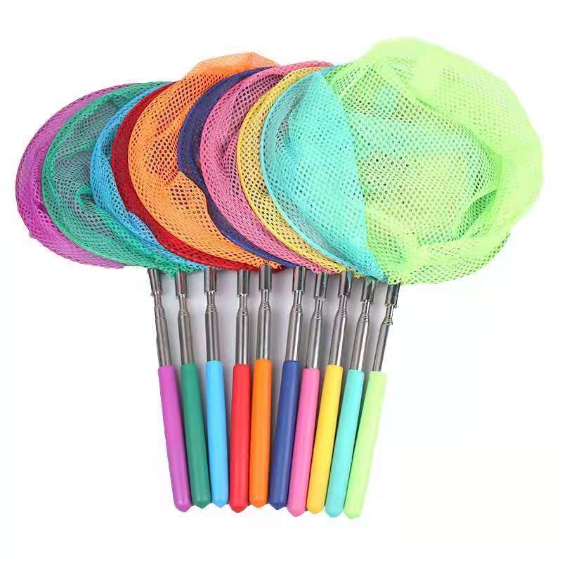 Factory direct stainless steel telescopic fishing net children fishing net butterfly dragonfly fishing lobster tadpole net Item Picture