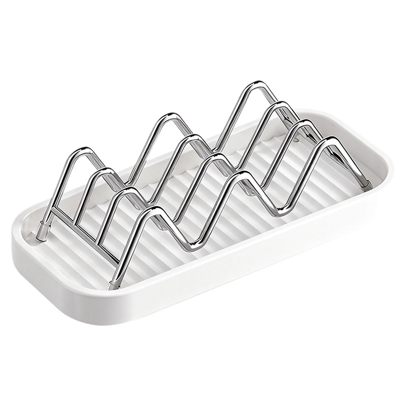 New type of household stainless steel soap rack, draining tray, countertop, bathroom soap box storage, soap storage rack Item Picture