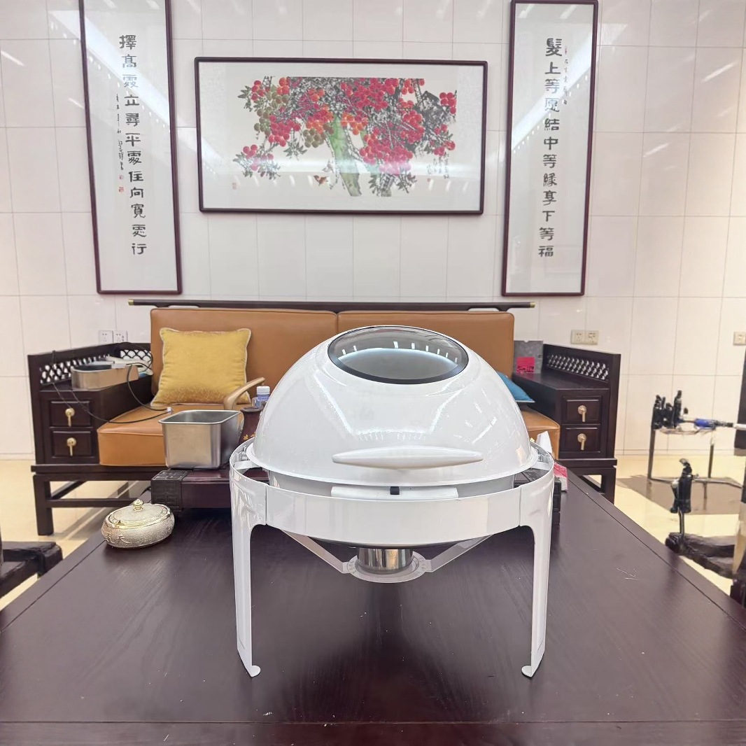 The manufacturer supplies stainless steel hydraulic flip-top visual buffet stoves, electric heating and insulation stoves, and hotel buffi stoves for wholesale Specification image