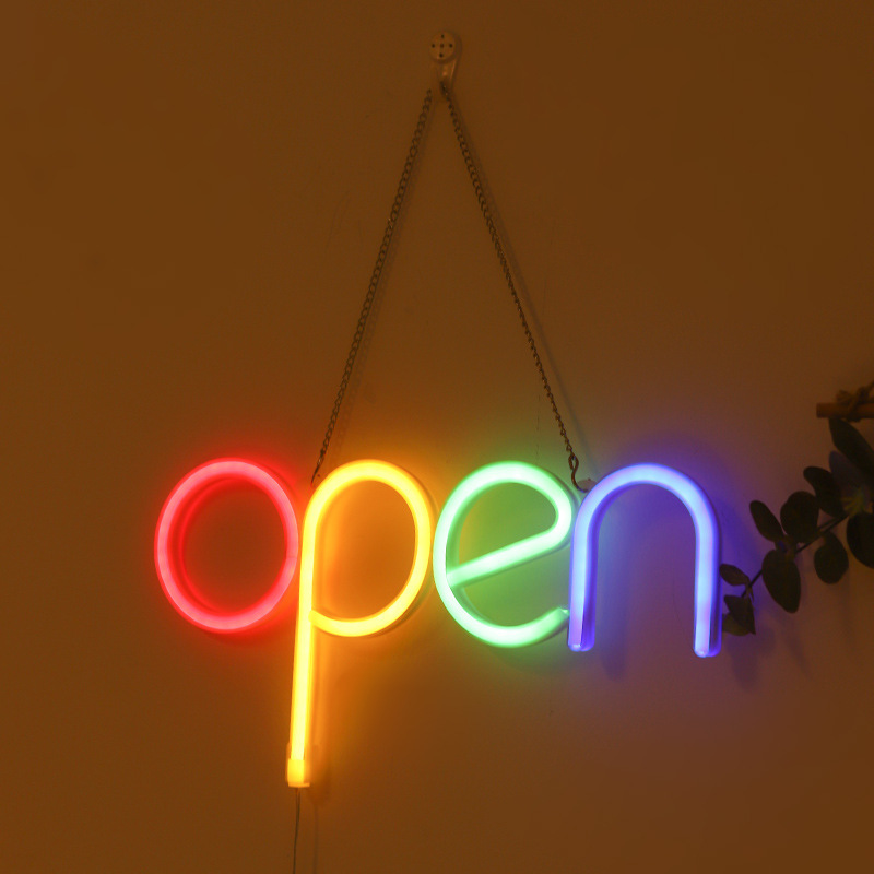 2024 Cross-Border Ins New Open Neon Led Modeling Light Online Celebrity Live Decoration Night Light Bedroom Decoration details Picture