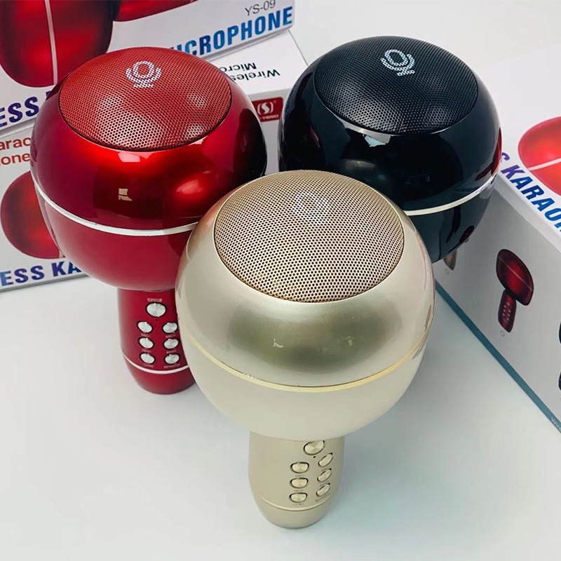 工厂直销 YS-09无线蓝牙小巨蛋蘑菇头私模跨境电商手机K歌宝麦克风 话筒详情图3
