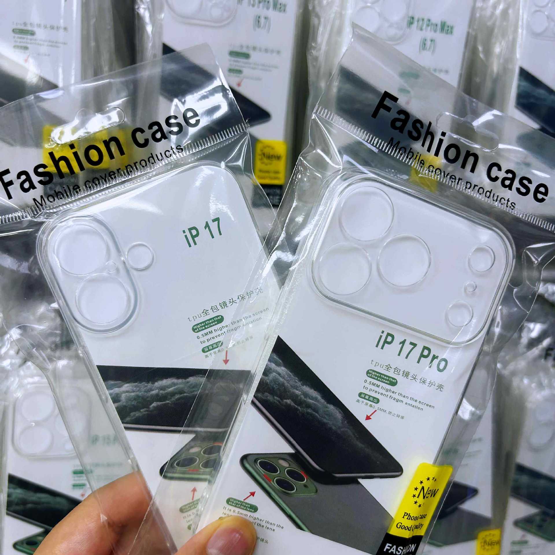 Wholesale of the new type of protective case suitable for iPhone 17, transparent shockproof 15, silicone 14, simple 13, high-end 16 pic 7
