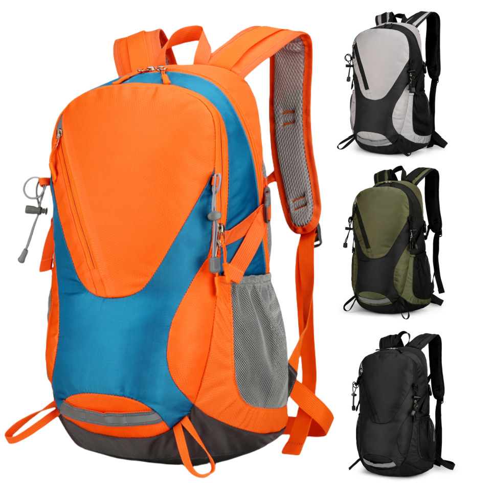 外贸跨境户外登山包轻便运动背包骑行休闲双肩包大容量旅行包简约