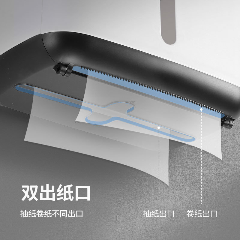 卫生间纸巾盒厕所收纳卫生纸置物架抽纸盒厕纸盒壁挂式防水卷纸筒详情图4