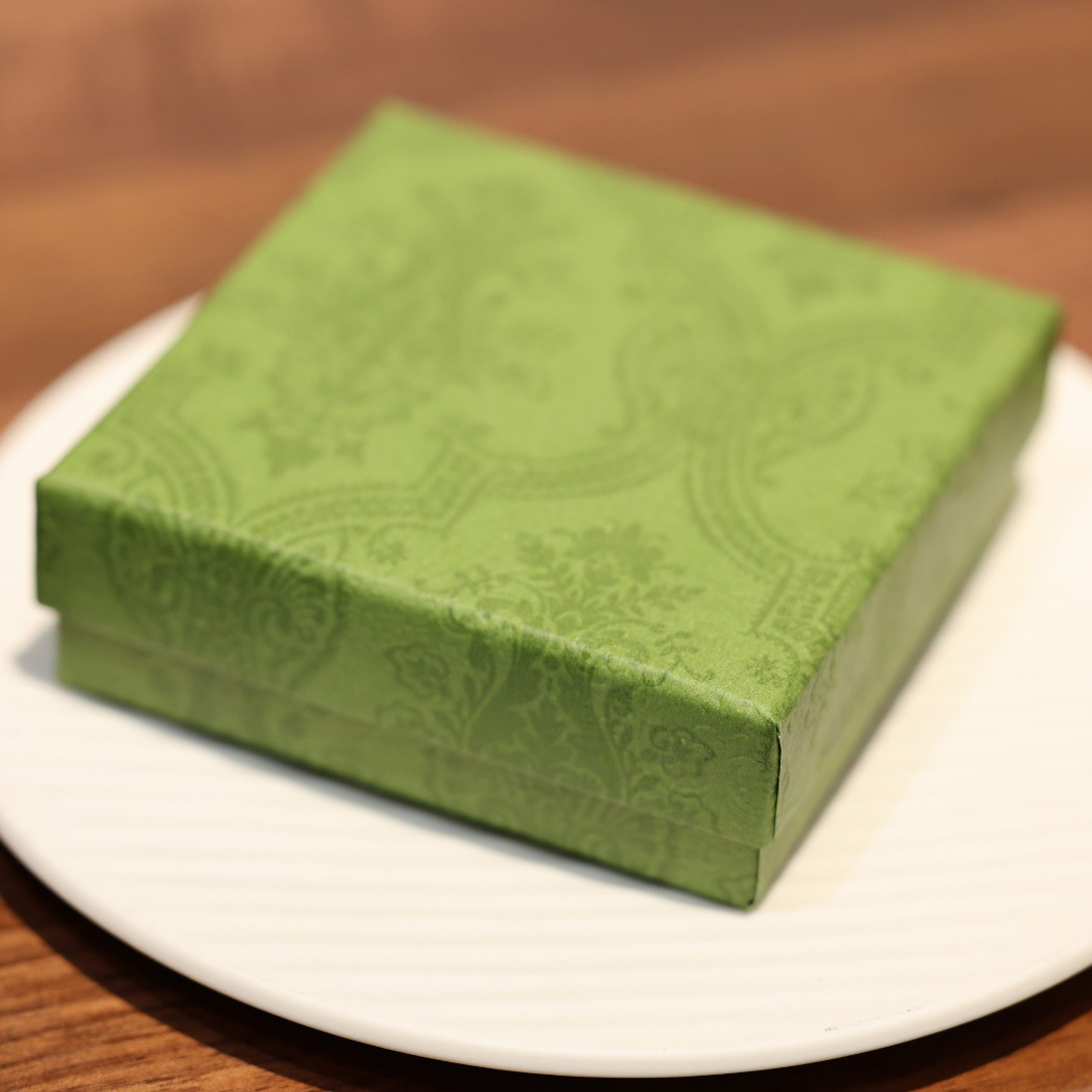 复古抹茶绿饰品礼盒花纹手饰项链礼盒饰品收纳盒