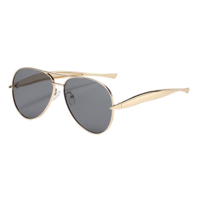Metal-framed retro, fashionable and high-end sunglasses, street style trendy sunglasses, new toma-shaped sunglasses Item Picture