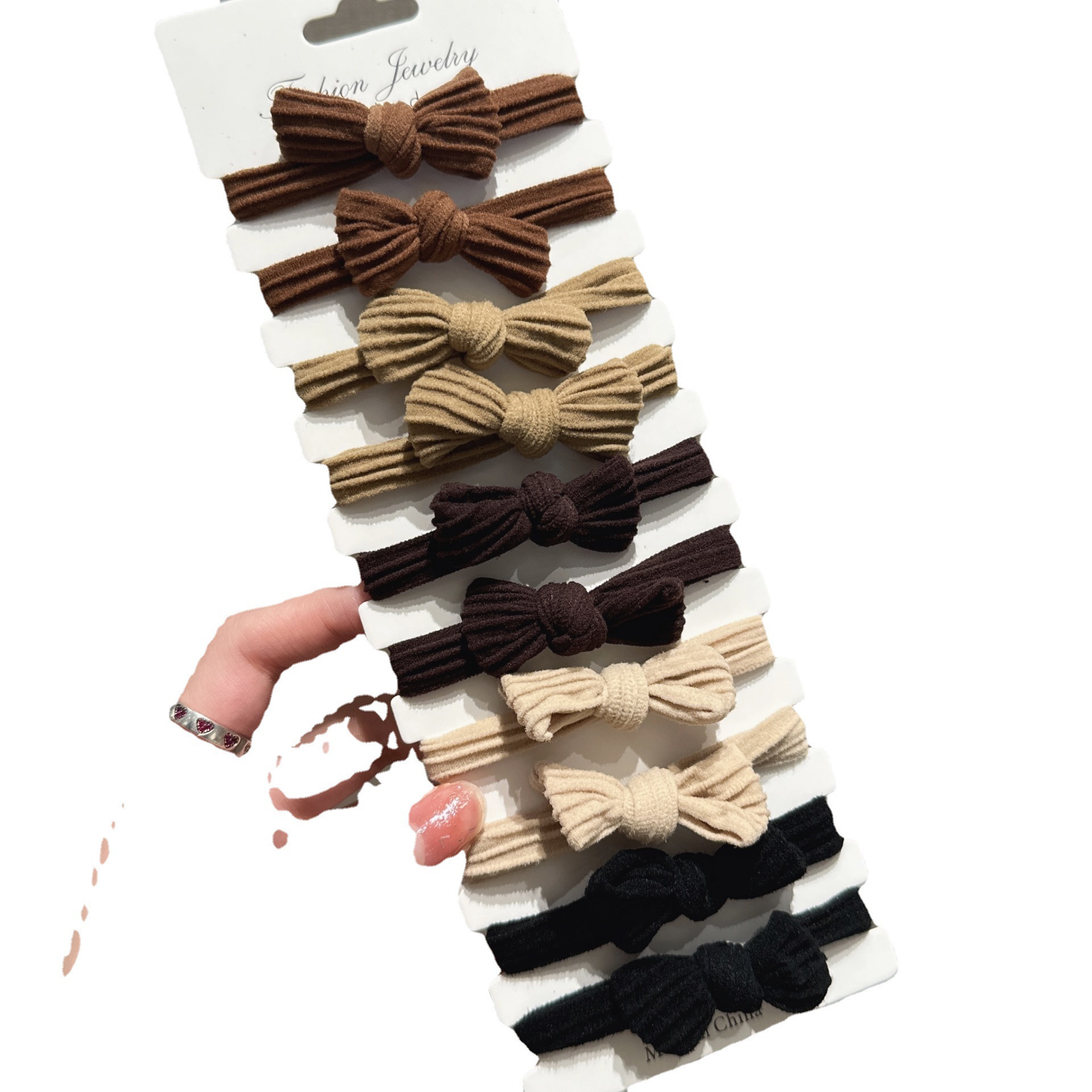 创意款简约蝴白底实物图