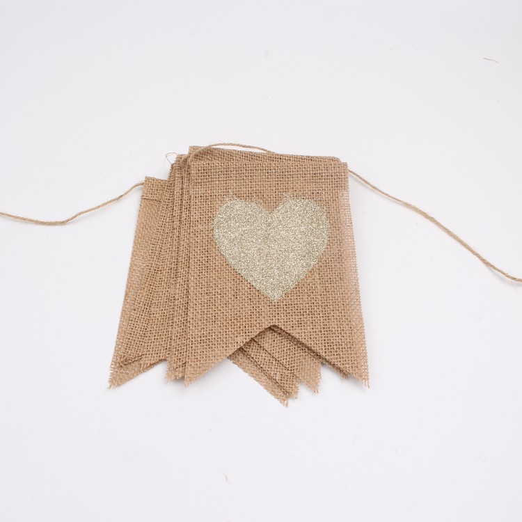 Burlap swallowtail flags, mr&mrs vintage burlap swallowtail flags, birthday party flag raising Application Scenario