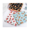 Factory direct sales of polyester striped printed polyester fabric, fruit pattern pefferyarn chiffon fabric, cute children's clothing printed fabric Item Picture
