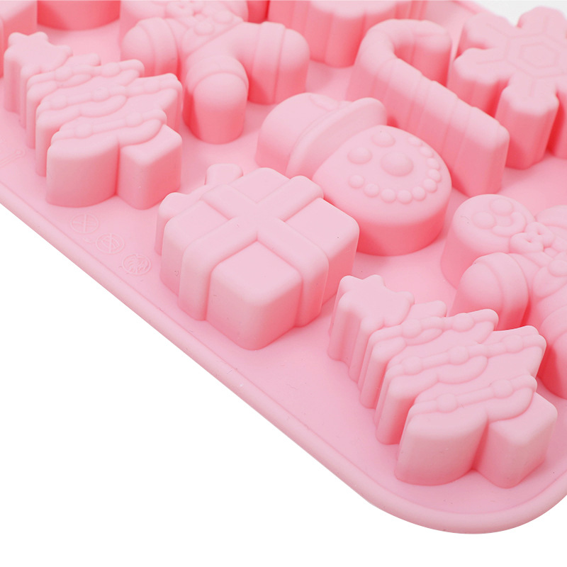 Stock 14 Snowman Gingerbread Man Cake Molds For Christmas Diy Making Chocolate Candy Silicone Baking Tools Application Scenario