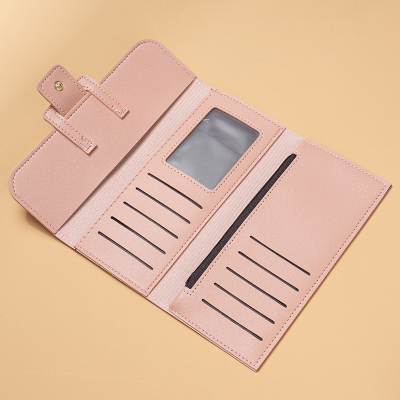 Manufacturer wholesale large-capacity women's long coin pursed wallets, Korean version female student zipper buckle clutch bags for women Application Scenario