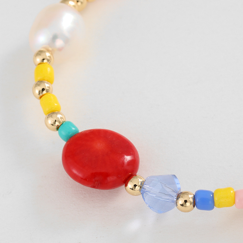 Kenjie hand-woven rice beads Daisy necklace set women's European and American cross-border beaded pearl collars combination Application Scenario