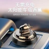 Solar-powered car aromatherapy rotating display, long-lasting light fragrance suspended display, car aromatherapy solar submarine details Picture