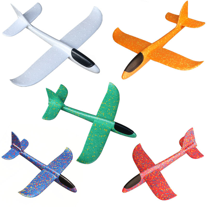 Hand-Thrown Aircraft Small 38Cm Foam Aircraft Epp Double-Hole Glider Night Market Stalls Children's Toys Wholesale Item Picture